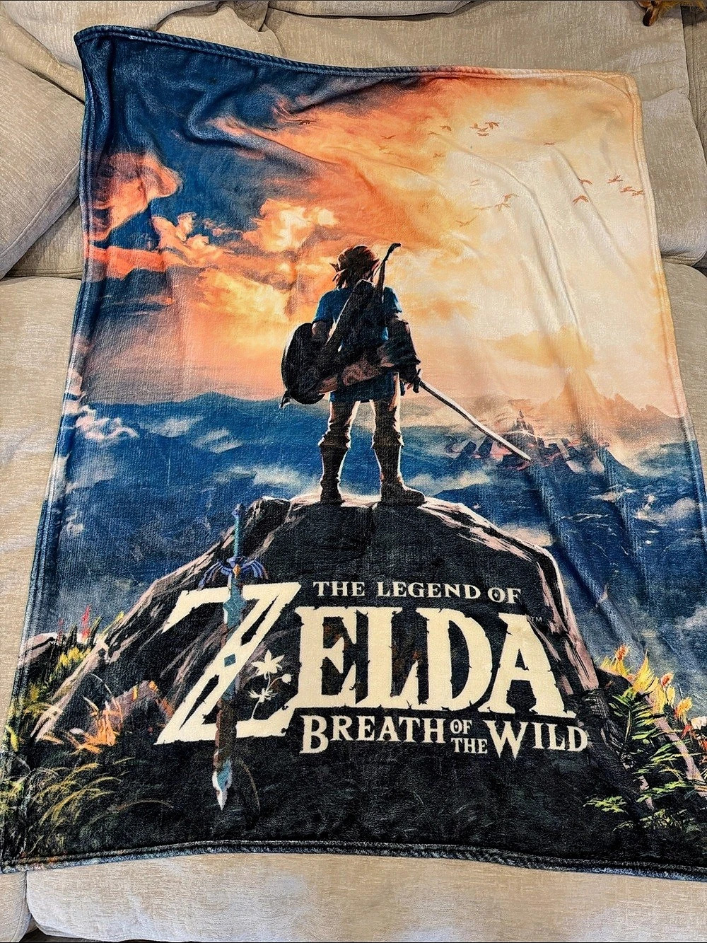 Nintendo The Legend of Zelda: Breath of the Wild Graphic Throw Blanket